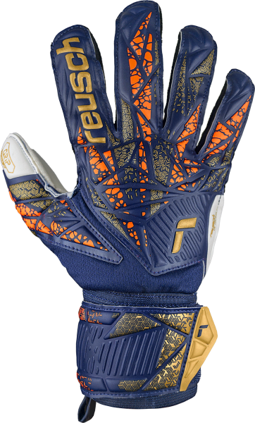 Reusch Attrakt Grip 5470815 4410 blue orange gold front